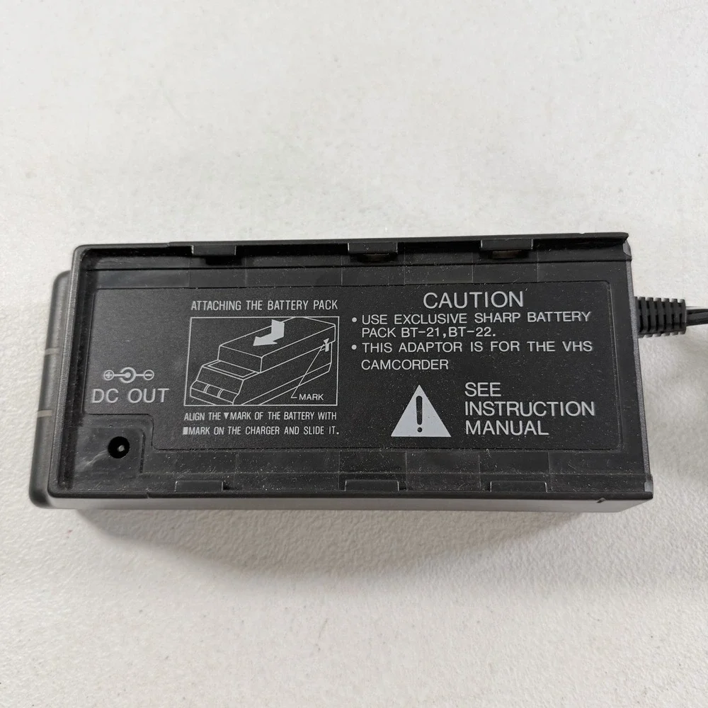 Original Sharp Camcorder AC Adapter / Battery Charger Model UADP-0122GEZZ TESTED